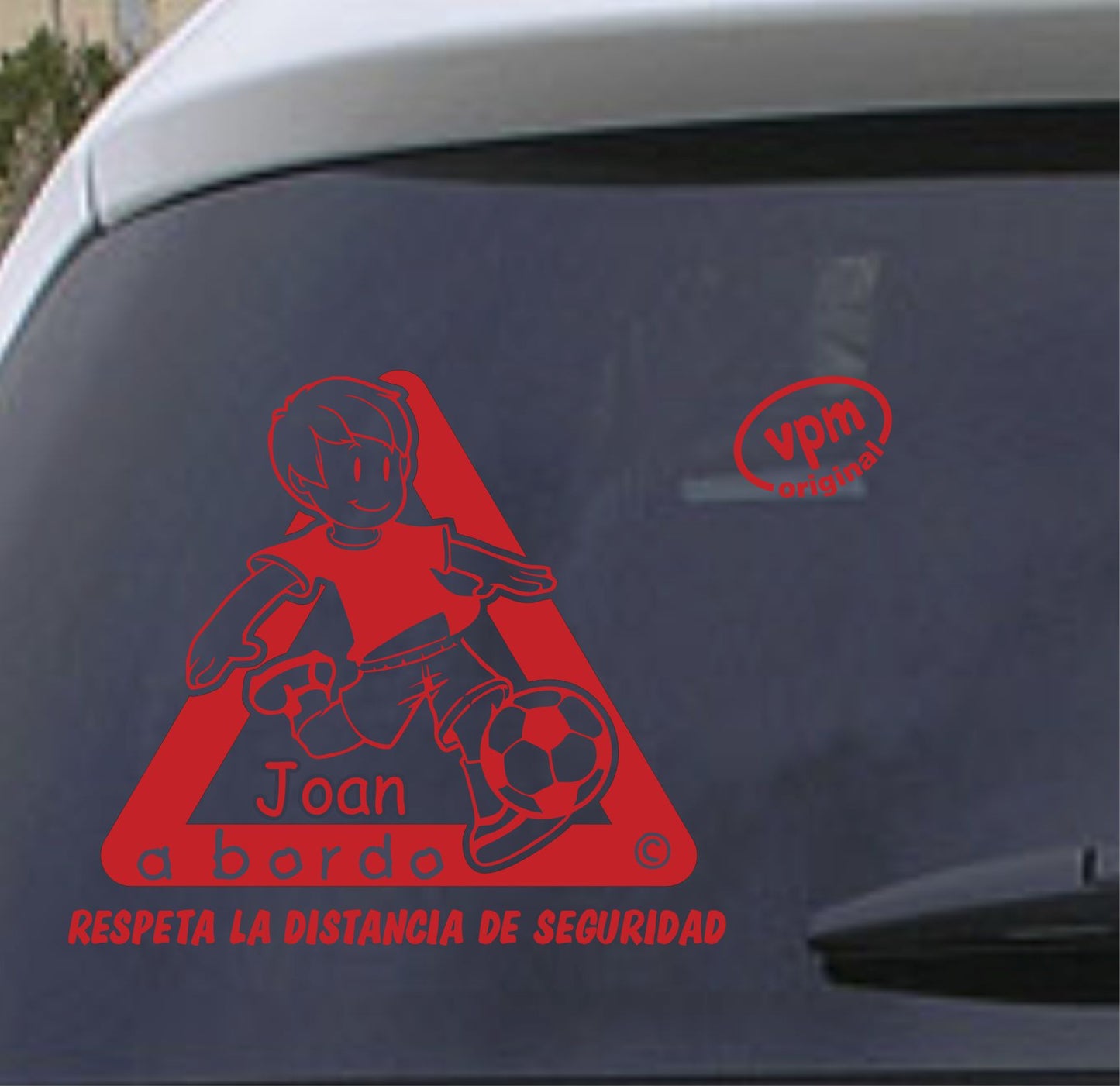 VPM022 Pegatina/Adhesivo BEBÉ A BORDO personalizado