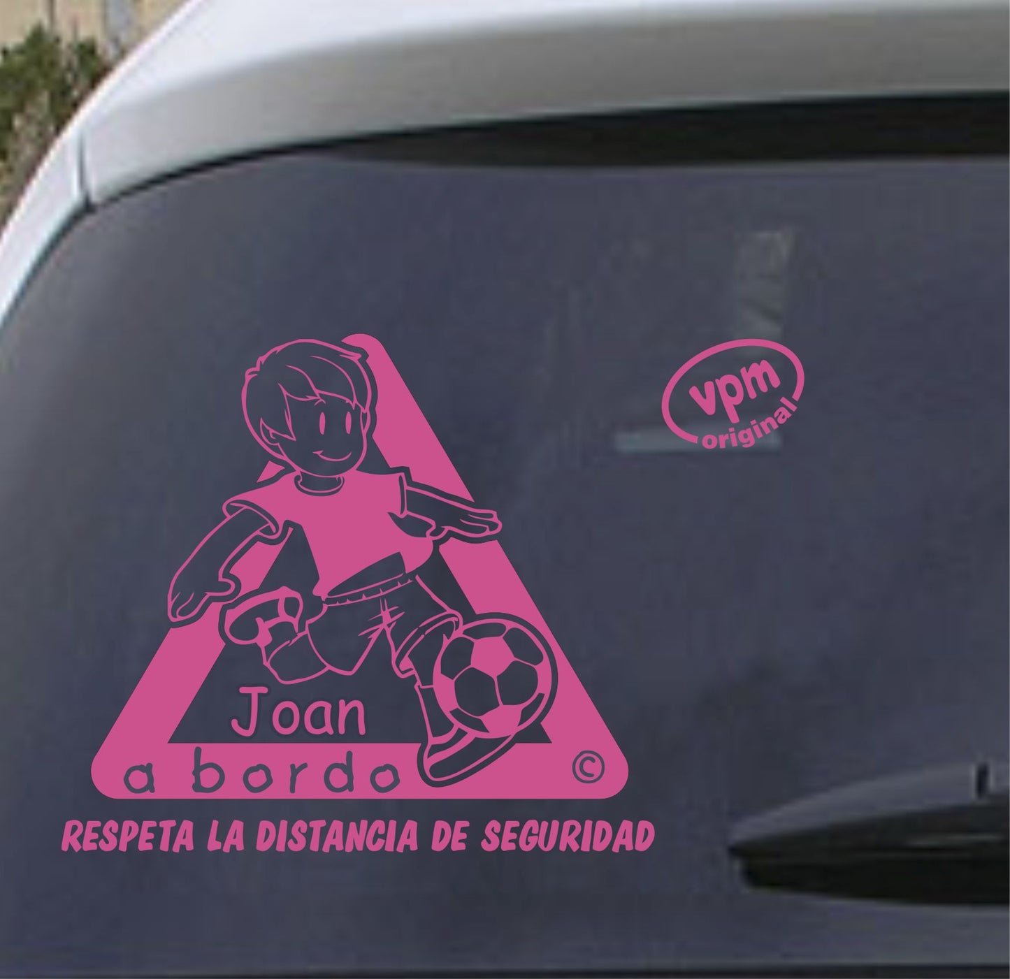 VPM022 Pegatina/Adhesivo BEBÉ A BORDO personalizado