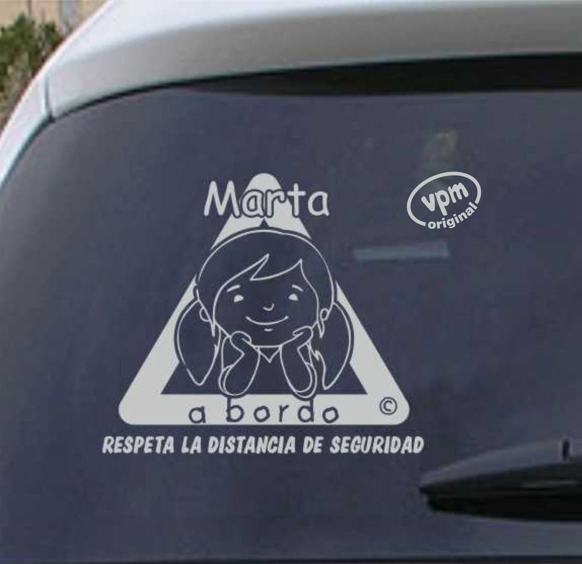 VPM023 Pegatina/Adhesivo BEBÉ A BORDO personalizado