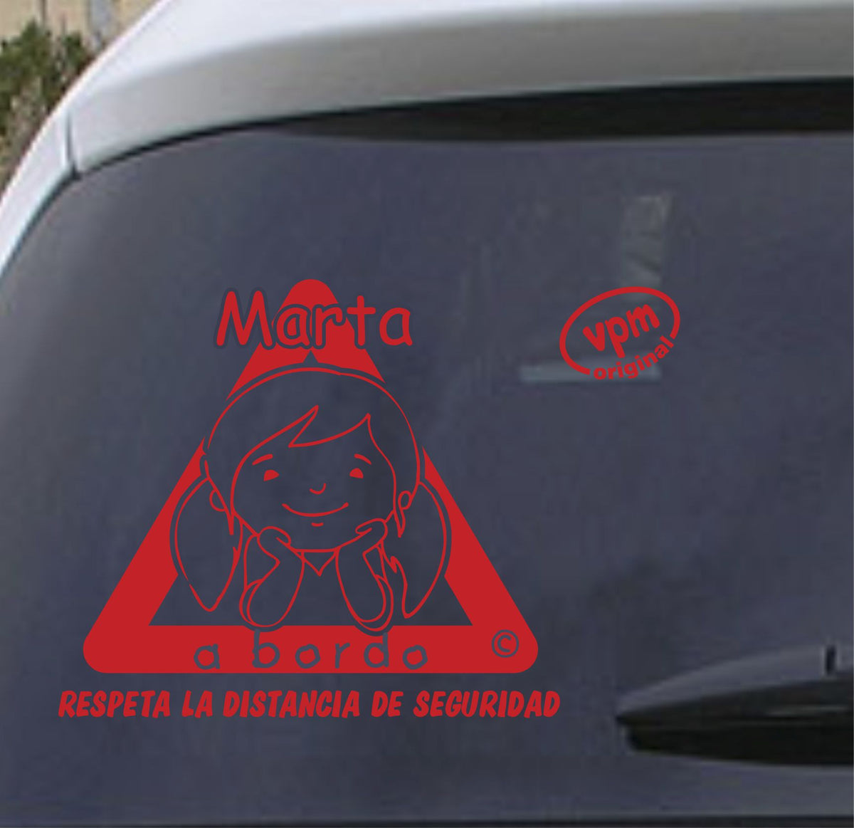 VPM023 Pegatina/Adhesivo BEBÉ A BORDO personalizado