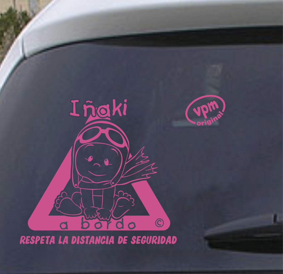 VPM032 Pegatina/Adhesivo BEBÉ A BORDO personalizado