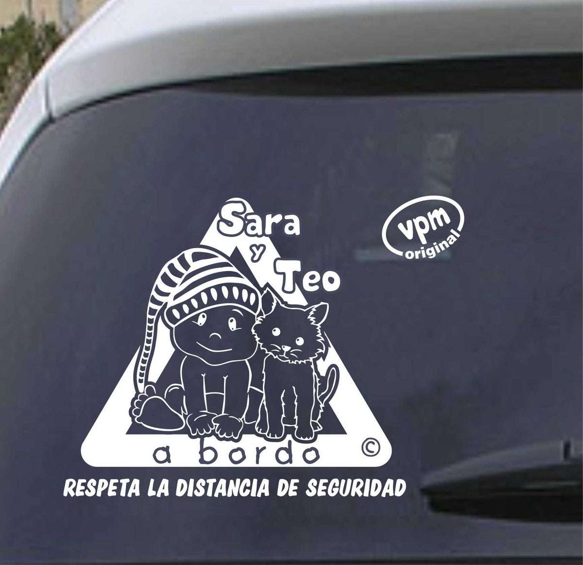VPM035 Pegatina/Adhesivo BEBÉ A BORDO personalizado