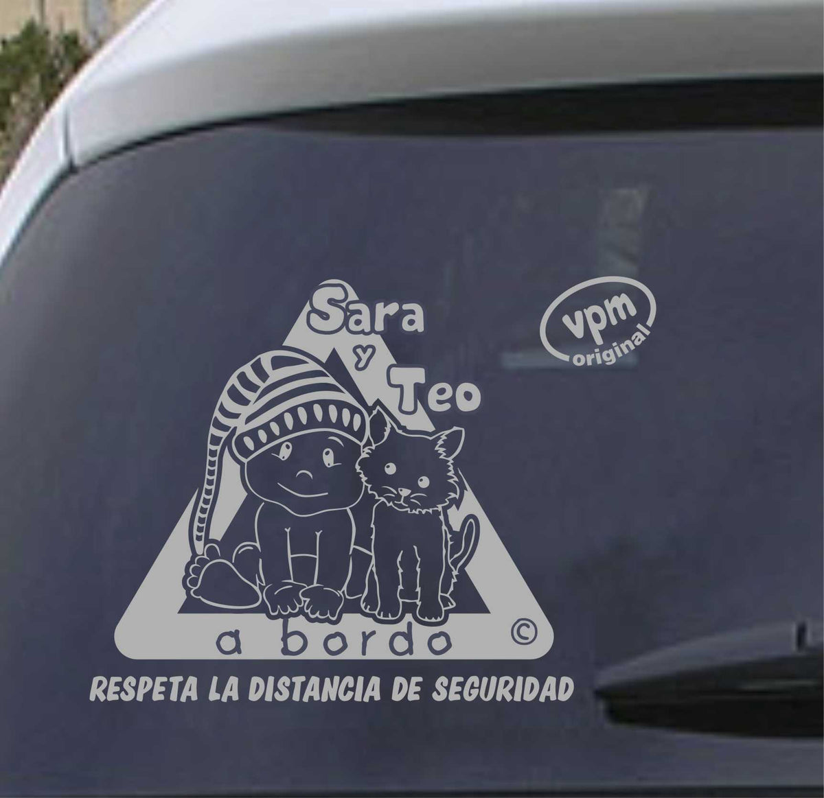 VPM035 Pegatina/Adhesivo BEBÉ A BORDO personalizado