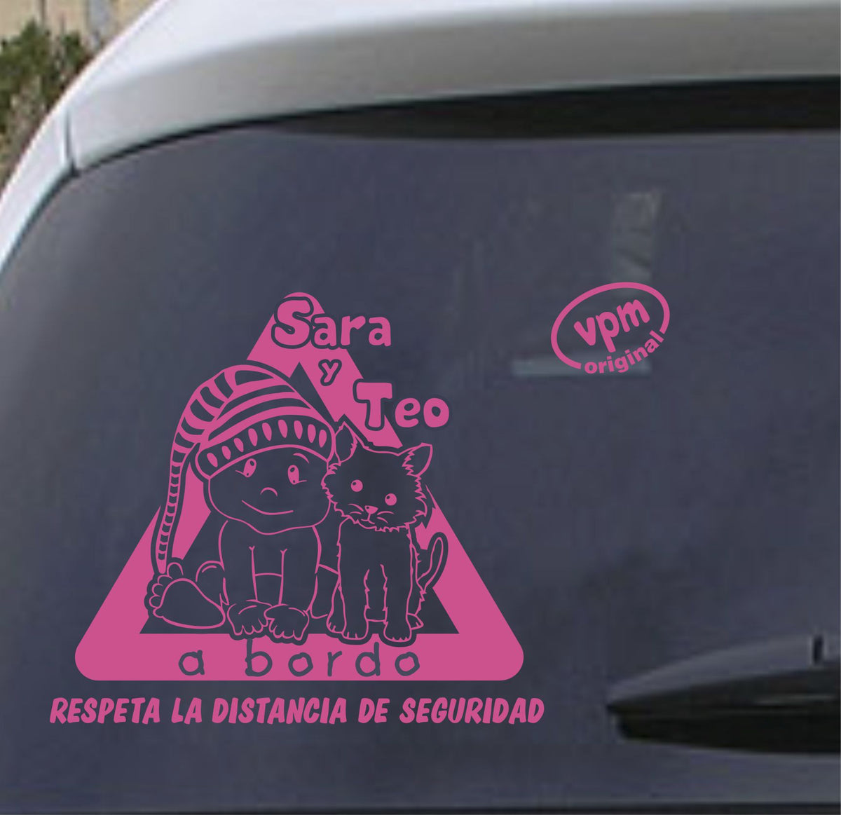 VPM035 Pegatina/Adhesivo BEBÉ A BORDO personalizado
