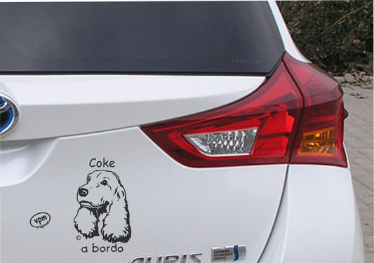 Pegatina/Adhesivo COCKER personalizado