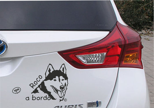 Pegatina/Adhesivo HUSKY personalizado