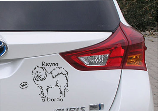 Pegatina/Adhesivo SAMOYEDO personalizado