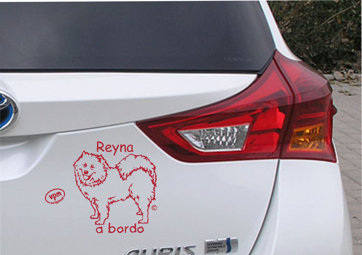 Pegatina/Adhesivo SAMOYEDO personalizado