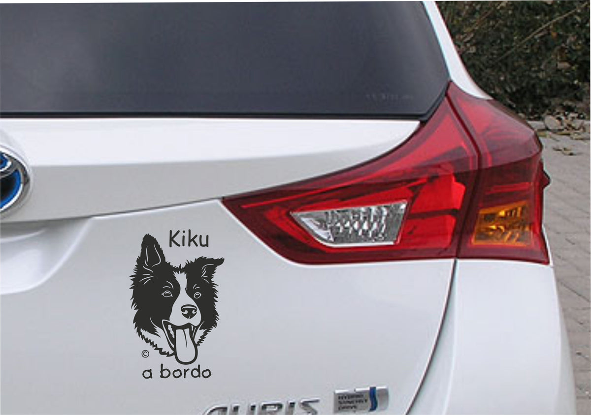 Pegatina/Adhesivo BORDER COLLIE personalizado