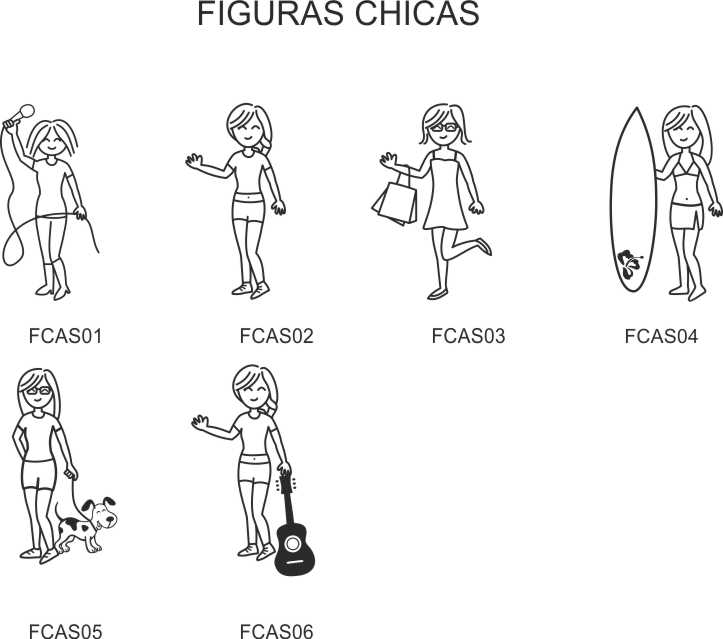 Pegatina/Adhesivo de figuras de familia personalizada con 2 miembros